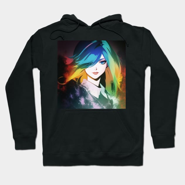 Pop Art Girl Hoodie by Tazlo